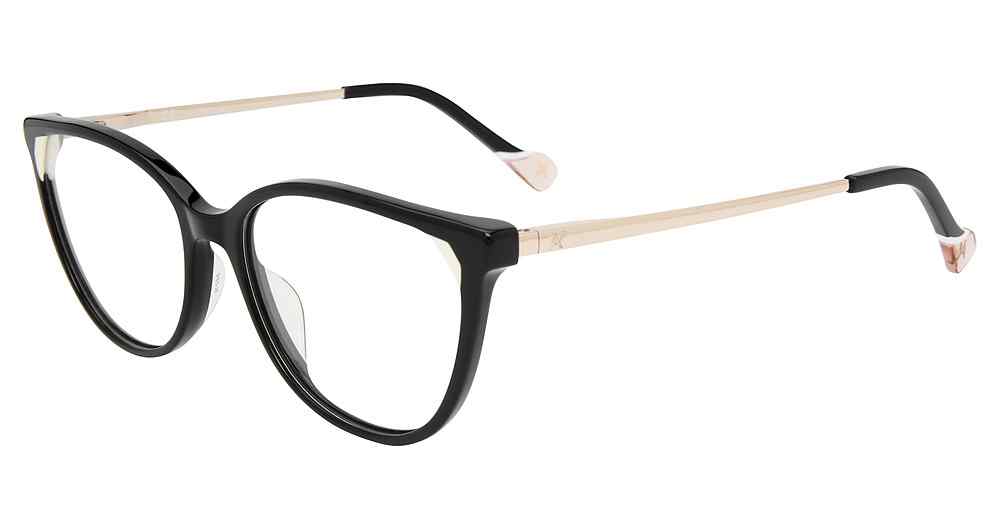 YALEA OPTICAL VYA010 Eyeglasses BLACK-0700 54mm
