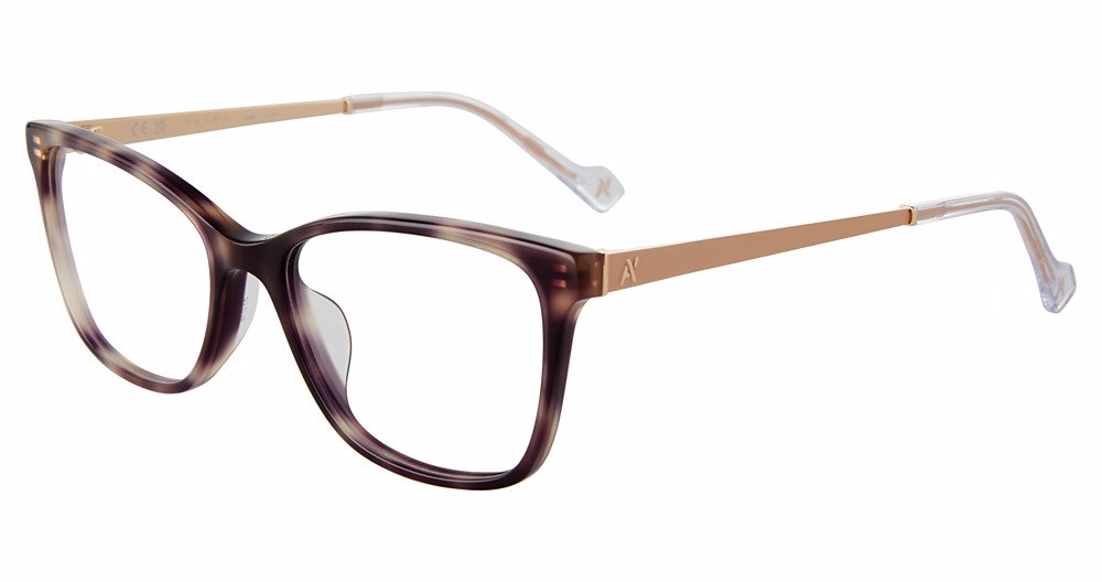 YALEA OPTICAL VYA117L Eyeglasses BROWN-BEIGE-HAV-07UX 51mm