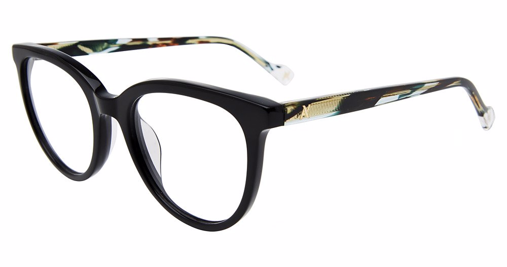 YALEA OPTICAL VYA133 Eyeglasses BLACK-0700 50mm