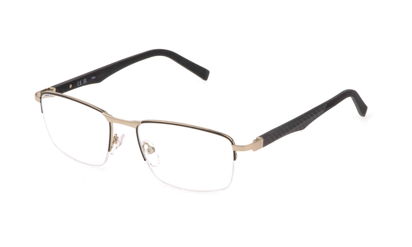 FILA OPTICAL VFI444 Eyeglasses ROSE-GOLD-BLACK-0301 55mm