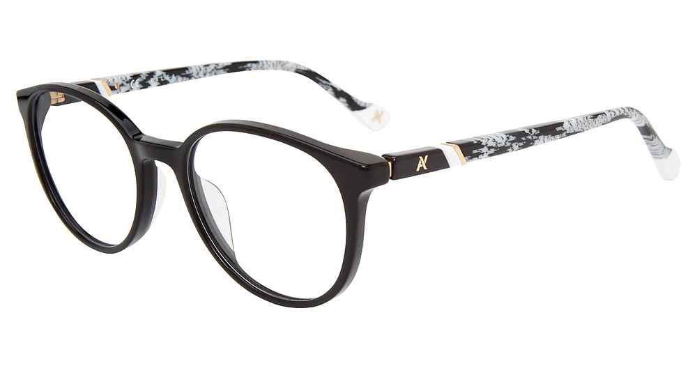 YALEA OPTICAL VYA007 Eyeglasses BLACK-0700 51mm