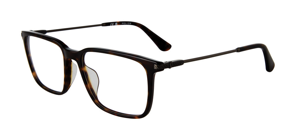 POLICE OPTICAL VPLG77 Eyeglasses DARK-HAVANA-0722 53mm