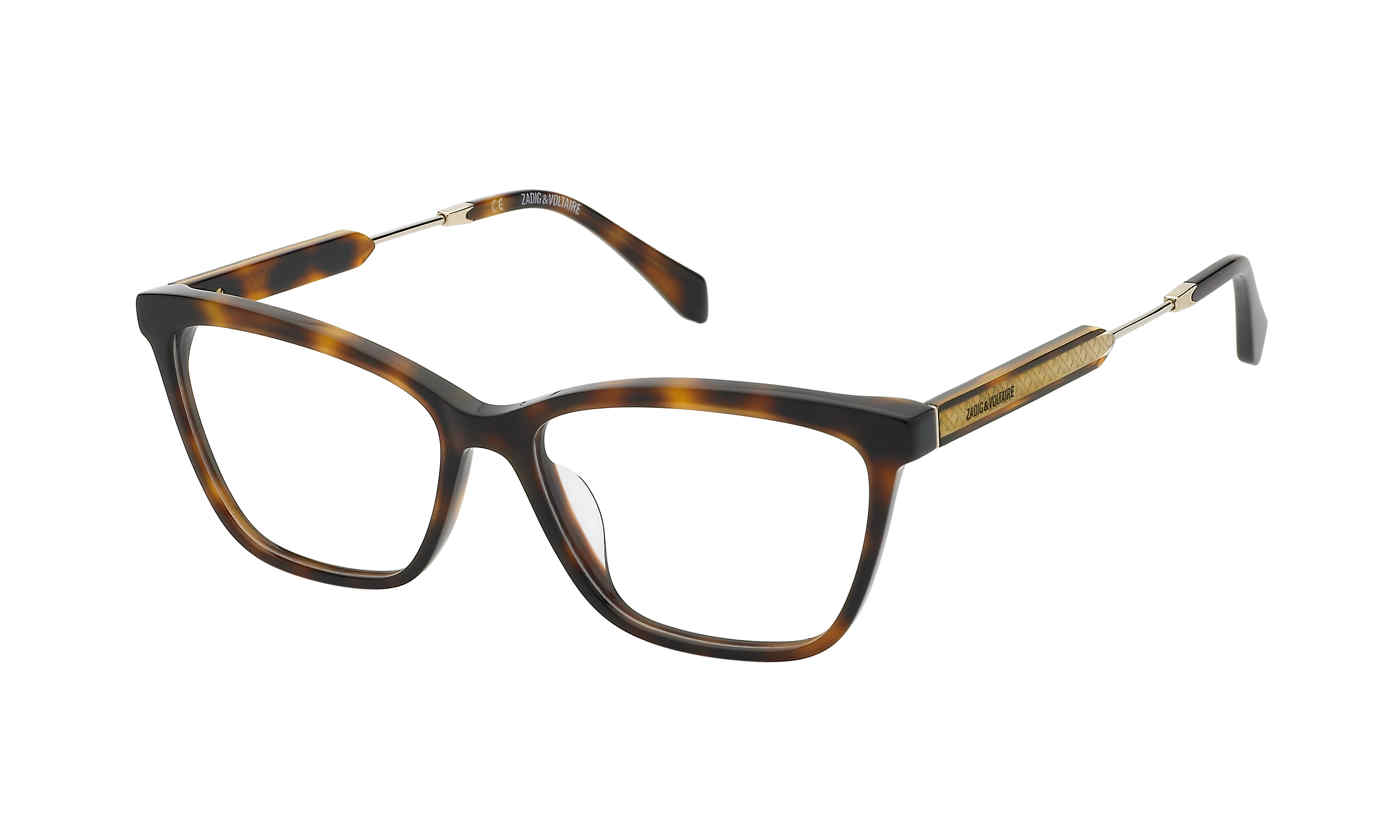 ZADIG & VOLTAIRE OPTICAL VZV342 Eyeglasses DARK-HAVANA-0752 55mm