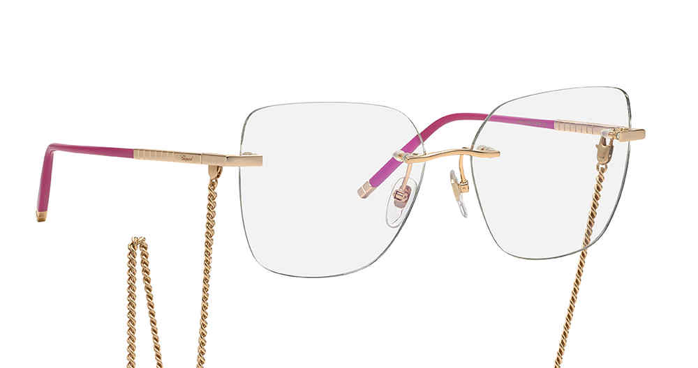 CHOPARD OPTICAL IKCHG25 Eyeglasses GOLD-FUCHSIA-300Y 56mm