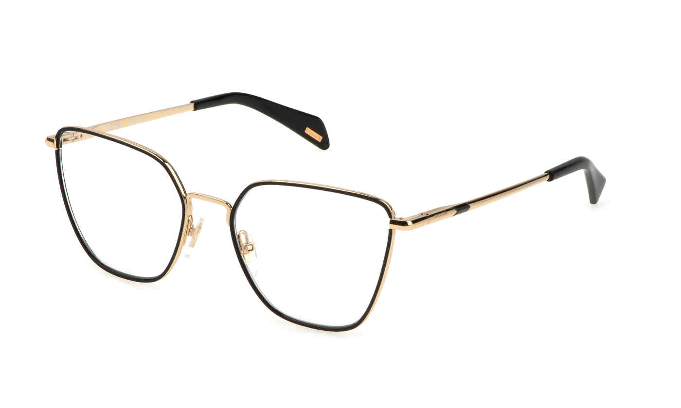 POLICE OPTICAL VPLL30E Eyeglasses ROSE-GOLD-W-BLACK-0301 54mm