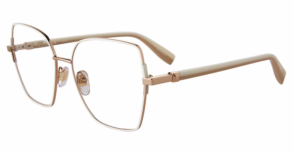 FURLA OPTICAL VFU726 Eyeglasses COPPER-GOLD-02AM 55mm