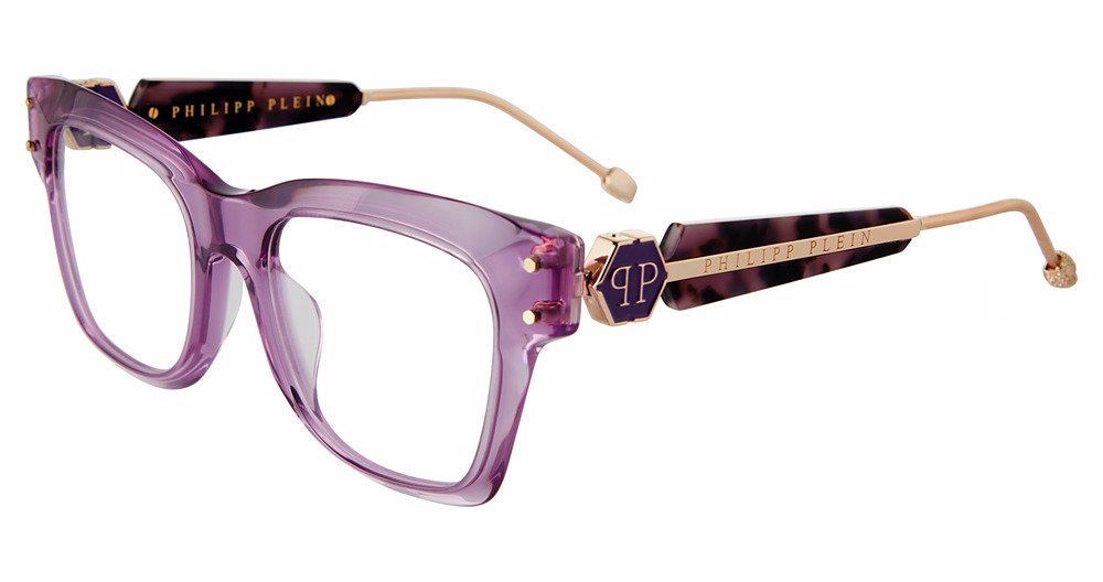 PHILIPP PLEIN OPTICAL VPP125S Eyeglasses TRANSP.LILIAC-06PF 52mm