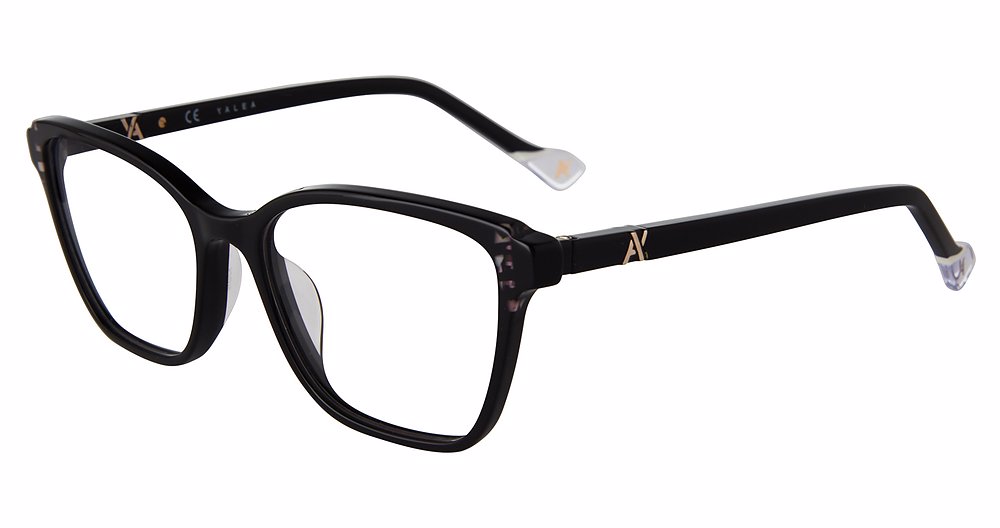 YALEA OPTICAL VYA062L Eyeglasses BLACK-0700 52mm