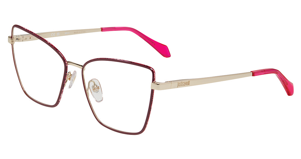 JUST CAVALLI OPTICAL VJC133 Eyeglasses LIGHT-GOLD-W-COL.PARTS-0492 57mm