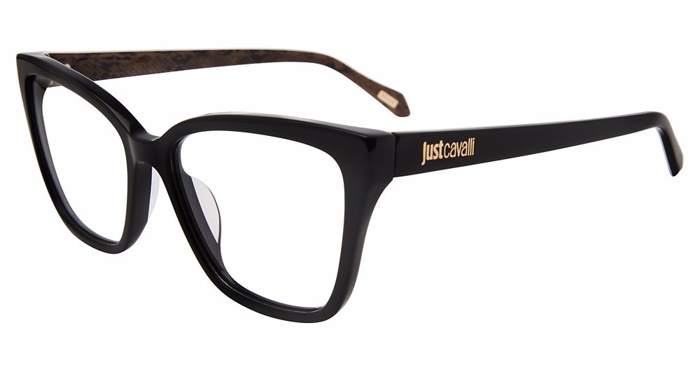 JUST CAVALLI OPTICAL VJC081 Eyeglasses SHINY-BLACK-0700 54mm