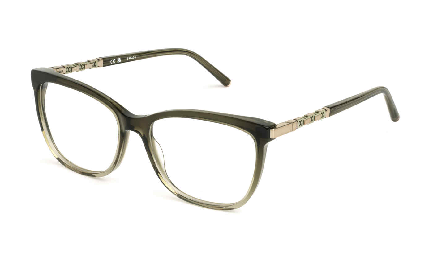 ESCADA OPTICAL VESE70 Eyeglasses SHNY-KAKI-GRN-GRADGRN-0GFL 55mm