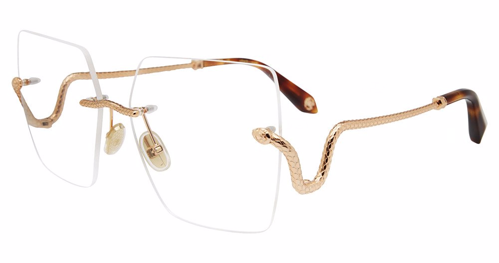 ROBERTO CAVALLI OPTICAL VRC077 Eyeglasses COPPER-GOLD-08FC 59mm