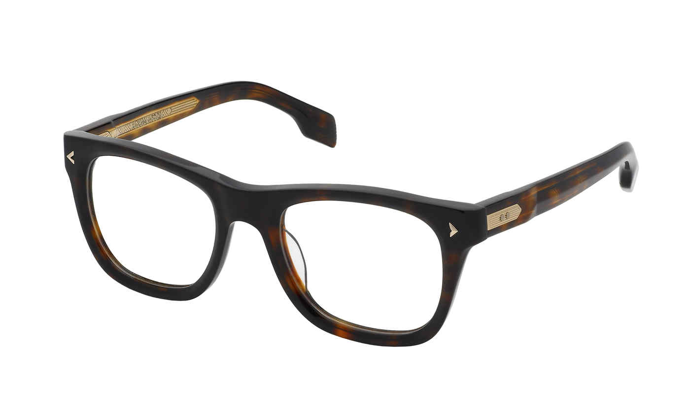 LOZZA OPTICAL VL4355M Eyeglasses SHINY-DARK-HAVANA-0714 53mm