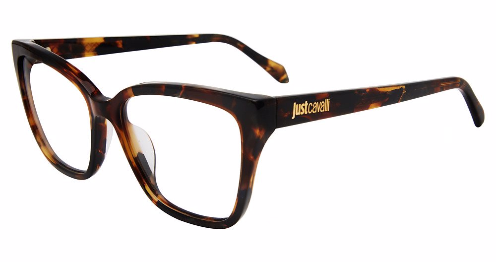 JUST CAVALLI OPTICAL VJC081 Eyeglasses BROWN-GREEN-HAV-0V34 54mm