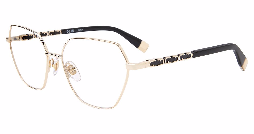 FURLA OPTICAL VFU834 Eyeglasses SHINY-TOTAL-ROSE-GOLD-0300 55mm