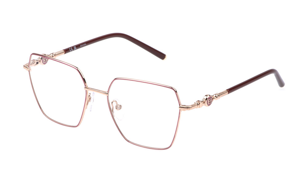 ESCADA OPTICAL VESF34 Eyeglasses COPPER-GOLD-WITH-COLORS-02AM 53mm