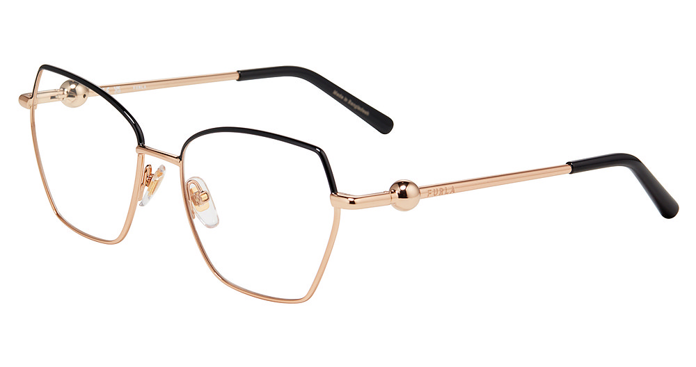 FURLA OPTICAL VFU871 Eyeglasses COPPER-GOLD-W-COLOR-PARTS-02A 54mm