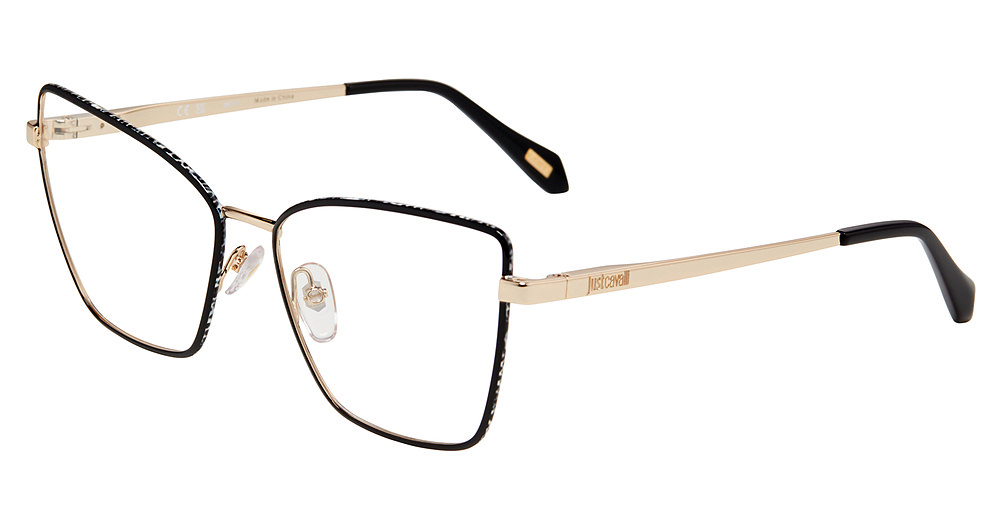 JUST CAVALLI OPTICAL VJC133 Eyeglasses ROSE-GOLD-WITH-COL.PARTS-033M 57mm