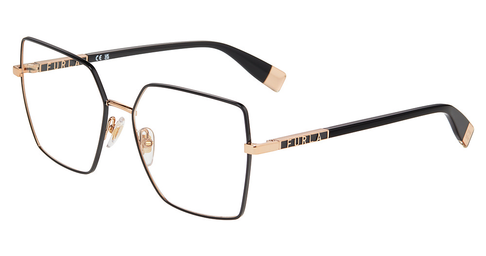 FURLA OPTICAL VFU875 Eyeglasses COPPER-GOLD-W-COLOR-PARTS-02A 56mm