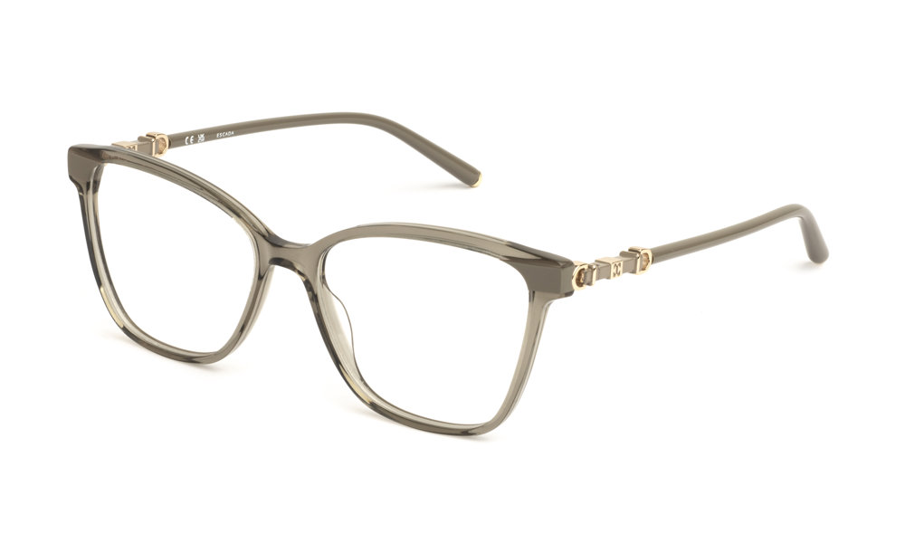 ESCADA OPTICAL VESE82 Eyeglasses TRANSP-GREEN-0G61 55mm