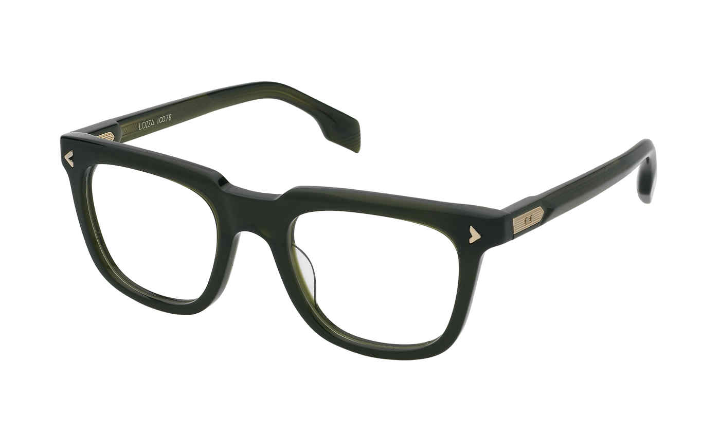 LOZZA OPTICAL VL4354M Eyeglasses TRANSP.MILITARY-GREEN-096R 53mm