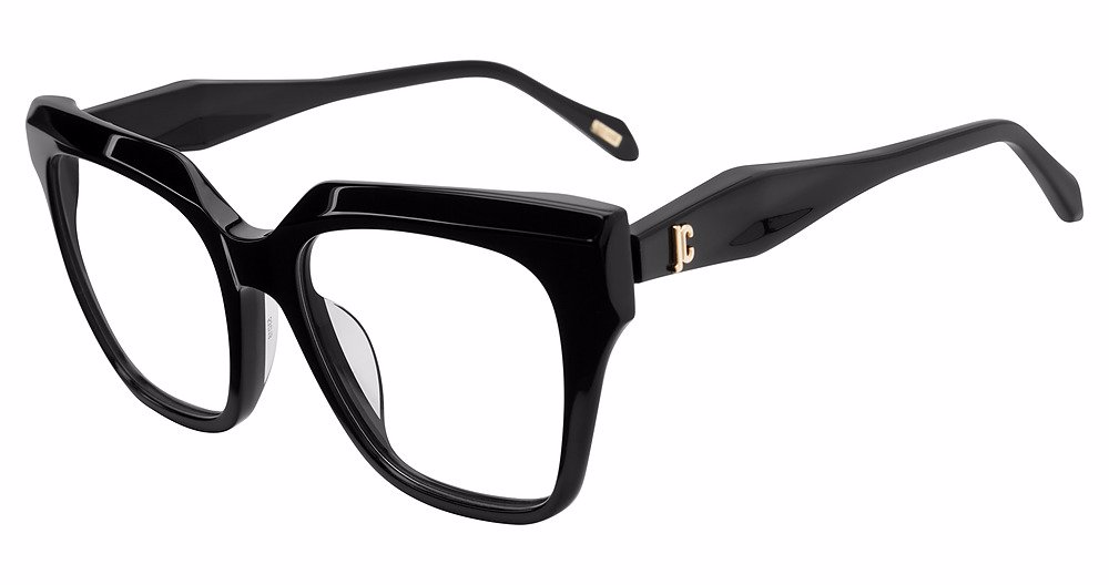 JUST CAVALLI OPTICAL VJC121 Eyeglasses SHINY-BLACK-0700 53mm