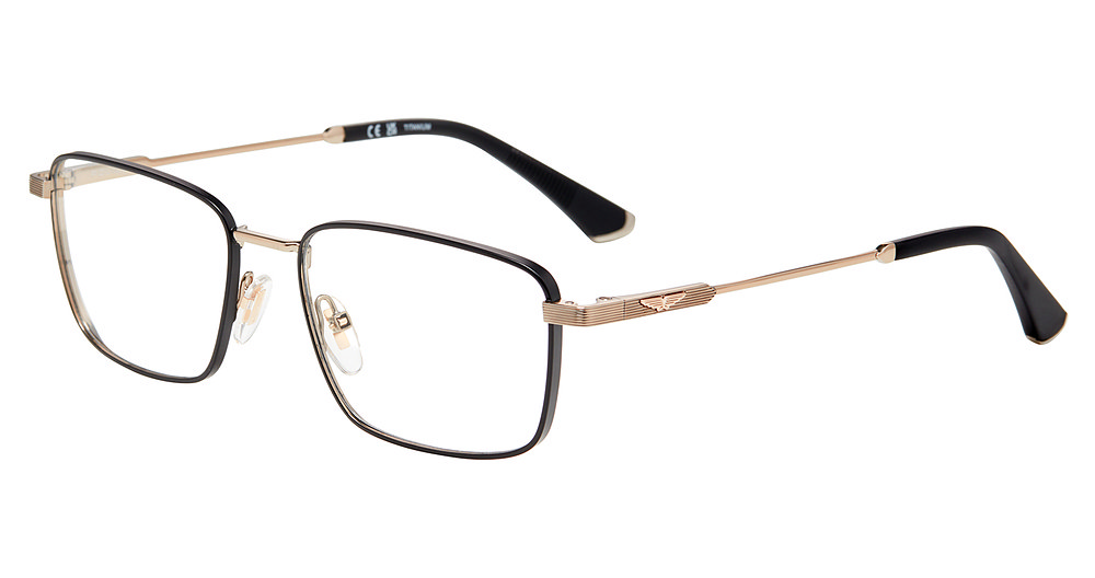 POLICE OPTICAL VPLQ74 Eyeglasses SHINY-CAMEL-WITH-COLOURED-PART 54mm