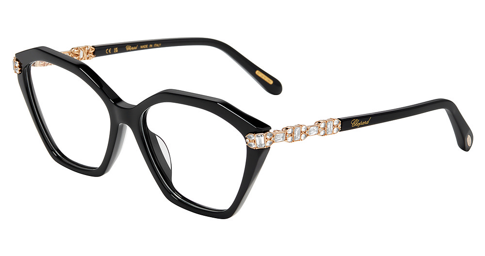 CHOPARD OPTICAL VCH403S Eyeglasses SHINY-BLACK-0700 55mm