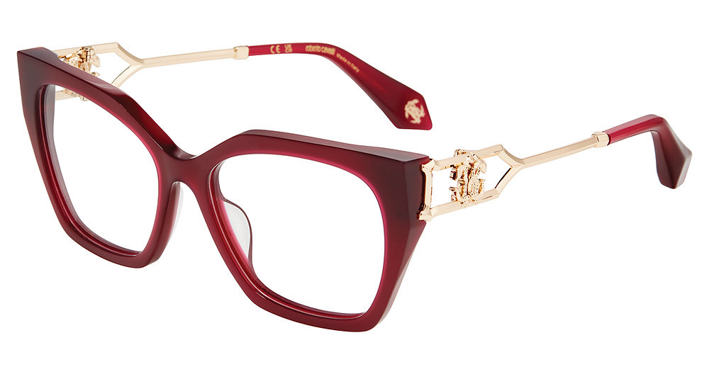 ROBERTO CAVALLI OPTICAL VRC120 Eyeglasses SHINY-OPAL-VIOLET-06PJ 55mm