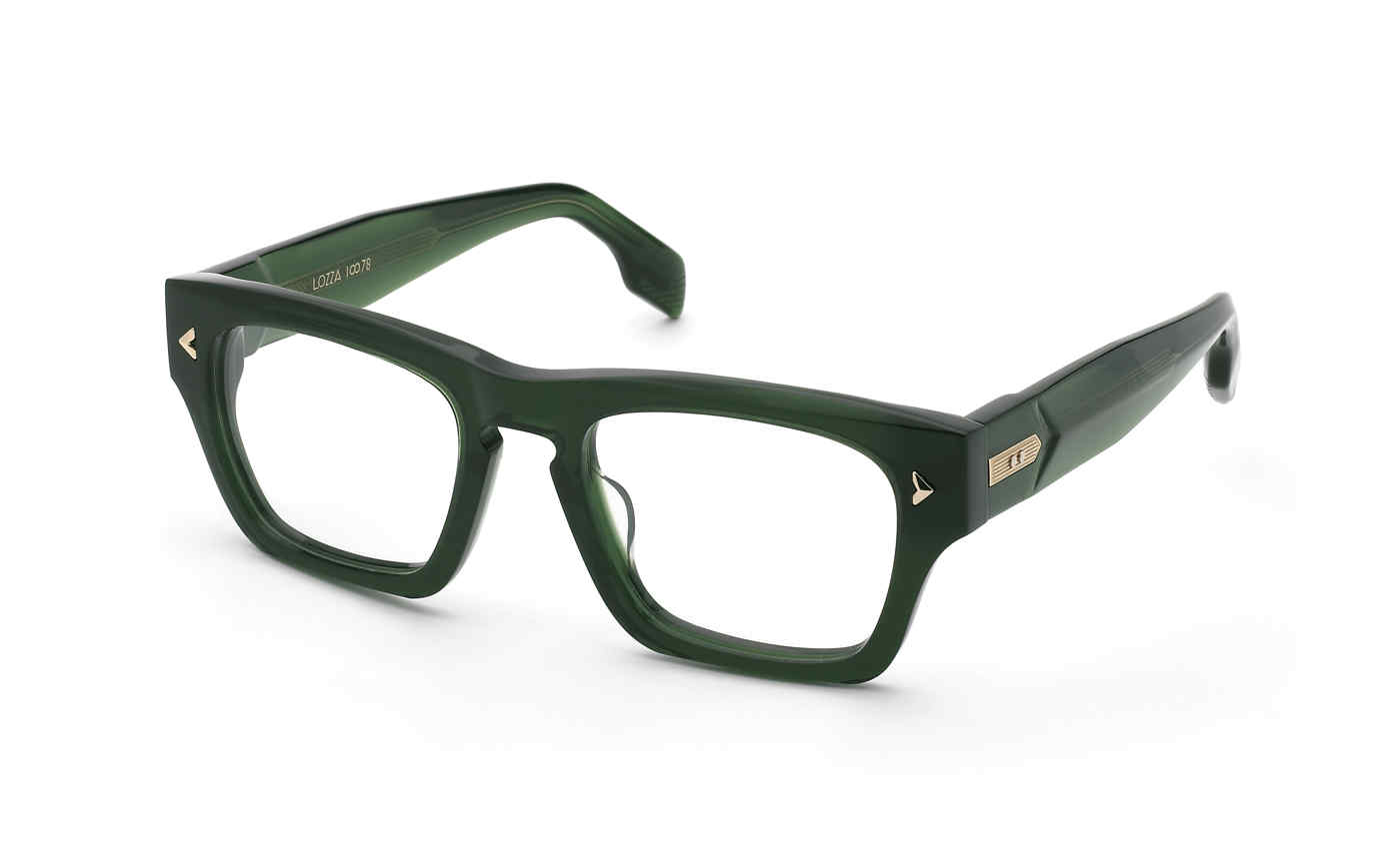 LOZZA OPTICAL VL4378M Eyeglasses SHINY-TRANSP.GREEN-0998 53mm