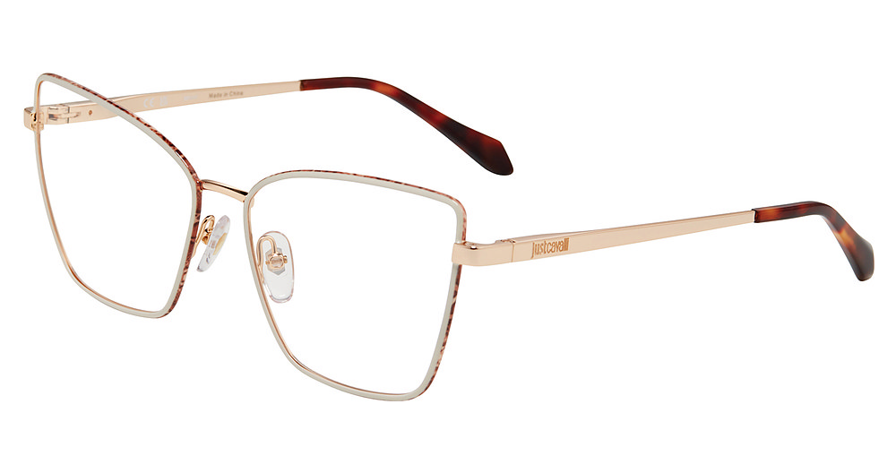 JUST CAVALLI OPTICAL VJC133 Eyeglasses GOLD-COPPER-WITH-COLORS-8MZY 57mm