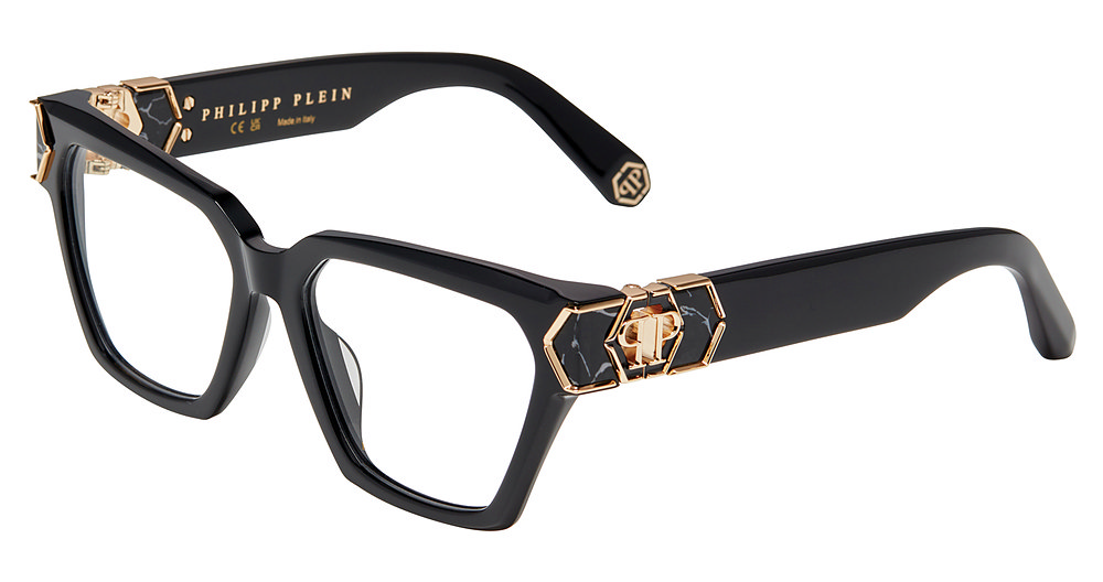 PHILIPP PLEIN OPTICAL VPP190M Eyeglasses SHINY-BLACK-0700 54mm