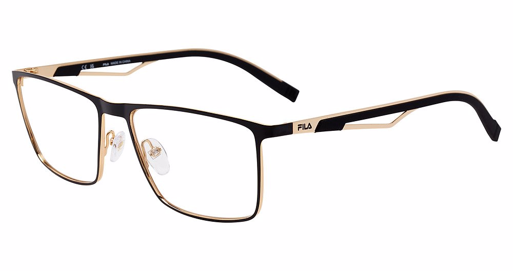 FILA OPTICAL VFI878 Eyeglasses ROSE-GLD-SEMI-BLK-PRTS-0302 57mm