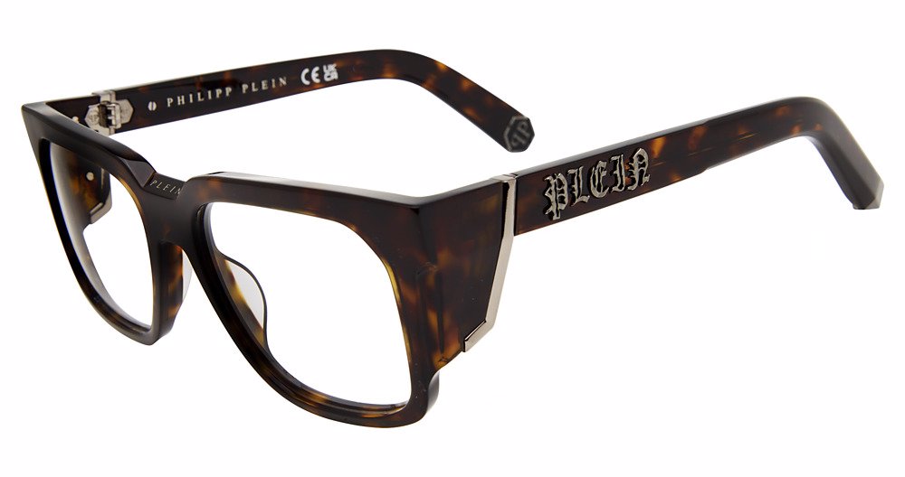 PHILIPP PLEIN OPTICAL VPP141M Eyeglasses DARK-HAVANA-0722 54mm