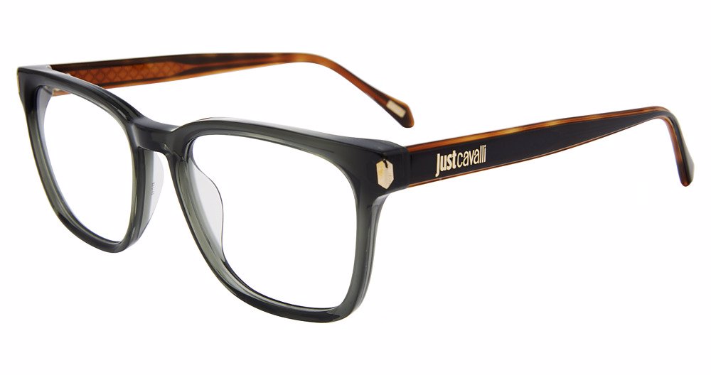 JUST CAVALLI OPTICAL VJC080V Eyeglasses TRANSP.GREY-06S8 53mm