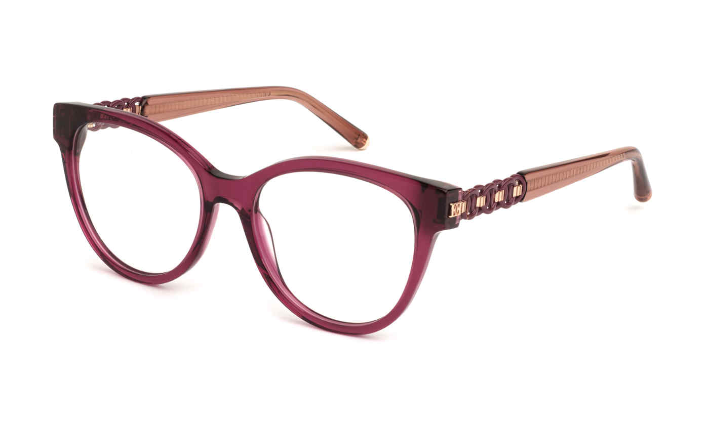 ESCADA OPTICAL VESE75 Eyeglasses SHINT-TRANSP.RED-VLET-0G64 53mm