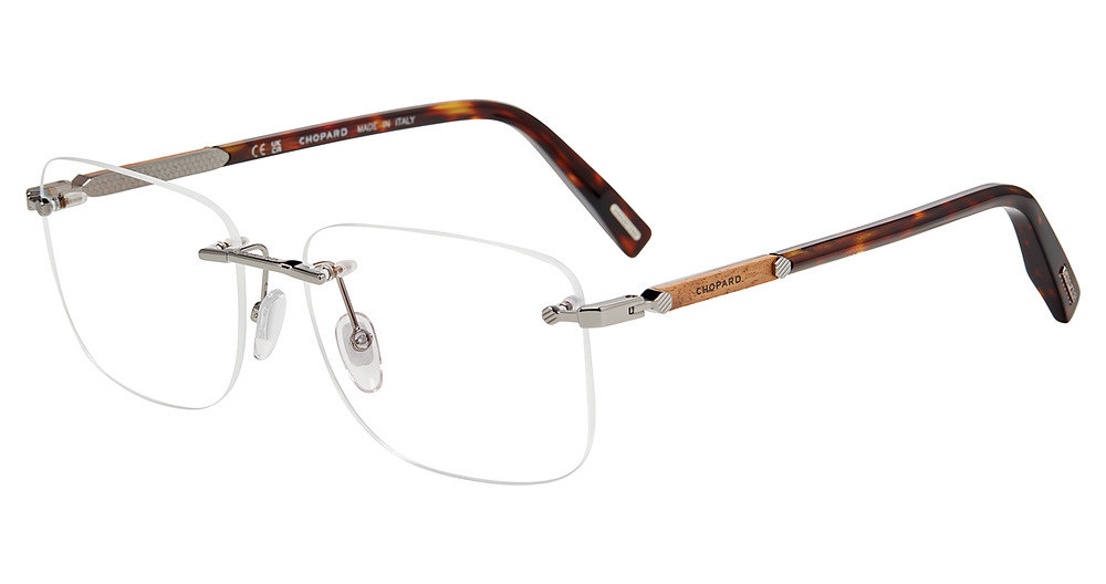 CHOPARD OPTICAL VCHL74 Eyeglasses SHINY-RUTHENIUM-0509 60mm