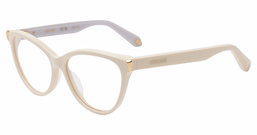 ROBERTO CAVALLI OPTICAL VRC102M Eyeglasses SHINY-FULL-CREAM-09X7 55mm