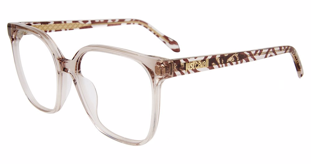 JUST CAVALLI OPTICAL VJC082 Eyeglasses TRANSP.BEIGE-07TI 55mm