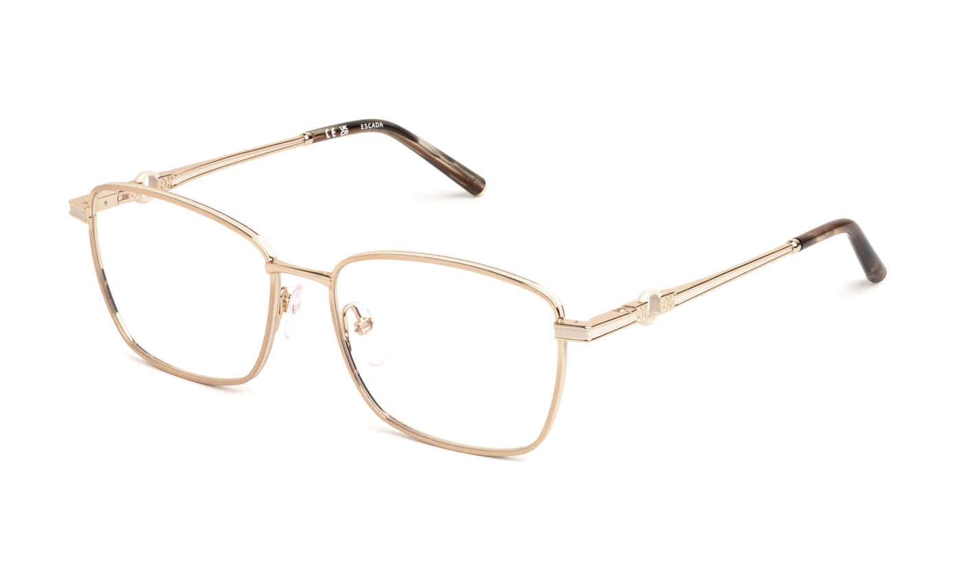 ESCADA OPTICAL VESE74 Eyeglasses SHINY-ROSE-GOLD-W-SAND-0349 54mm