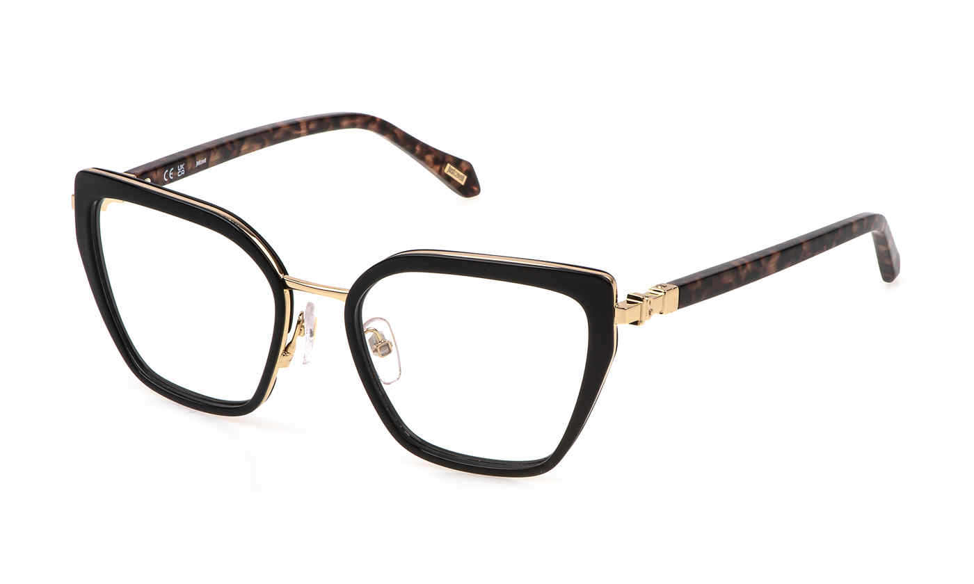 JUST CAVALLI OPTICAL VJC071 Eyeglasses SHINY-BLACK-0700 53mm
