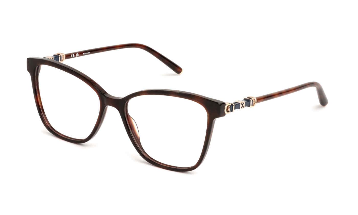 ESCADA OPTICAL VESE82 Eyeglasses SHINY-DARK-HAVANA-752Y 55mm