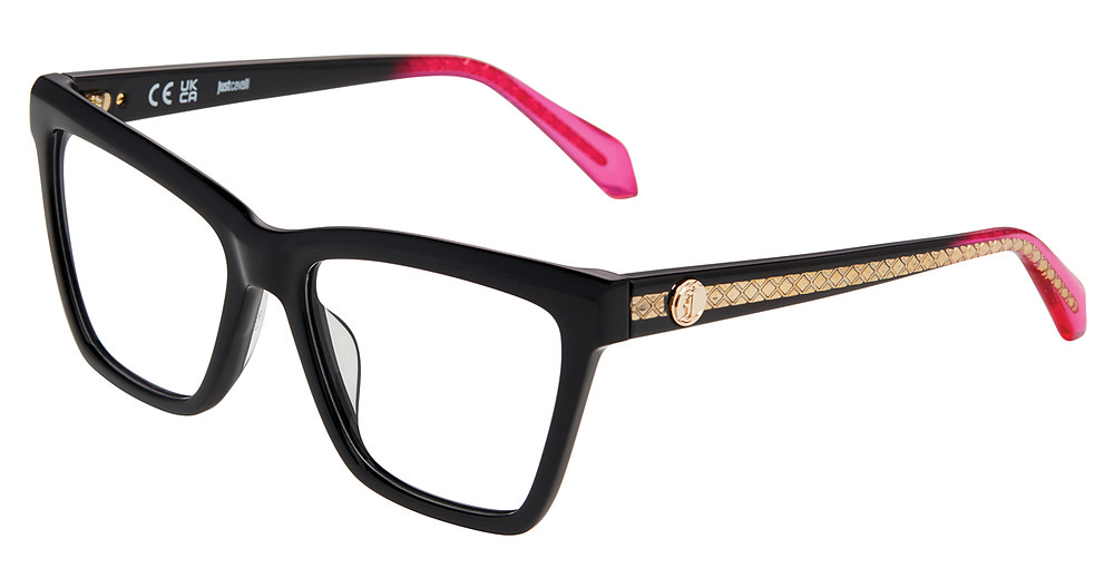 JUST CAVALLI OPTICAL VJC131V Eyeglasses SHINY-BLACK-0700 54mm