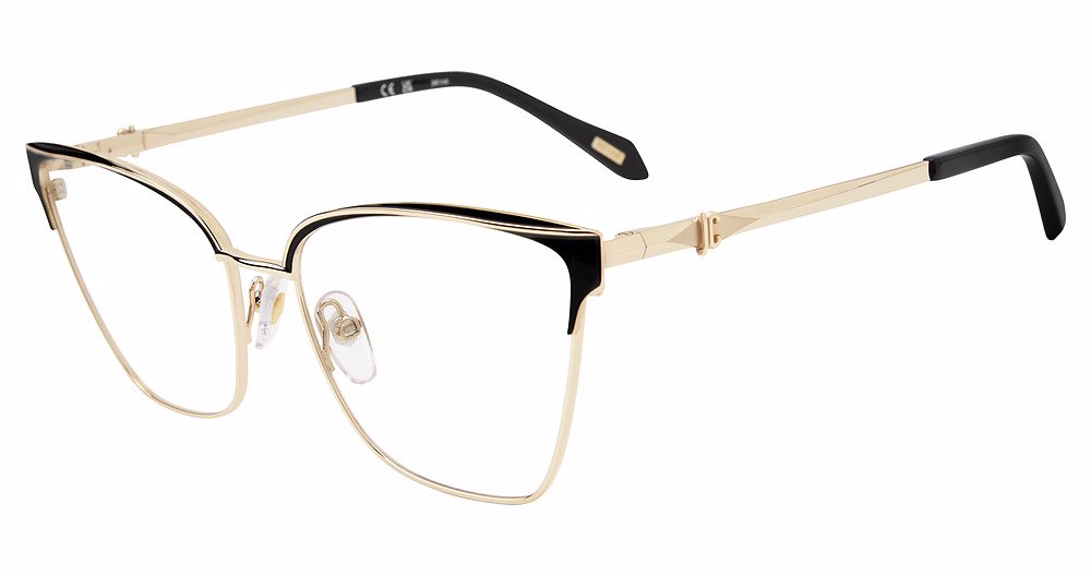 JUST CAVALLI OPTICAL VJC124 Eyeglasses SH.ROSE-GOLD-BLACK-0301 56mm