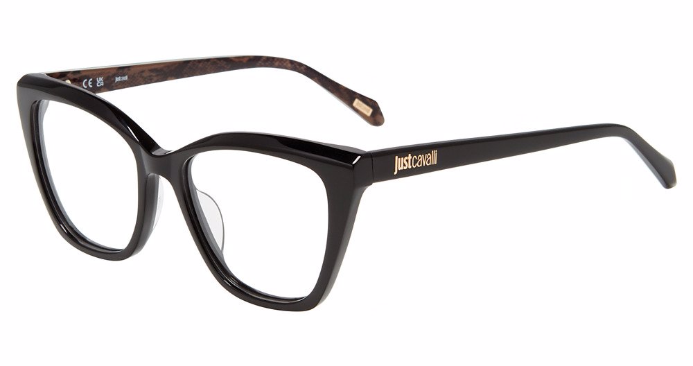 JUST CAVALLI OPTICAL VJC084 Eyeglasses SHINY-BLACK-700Y 53mm
