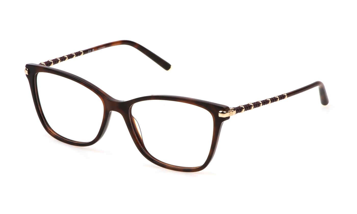 ESCADA OPTICAL VESE43 Eyeglasses SHINY-DARK-HAVANA-752Y 55mm