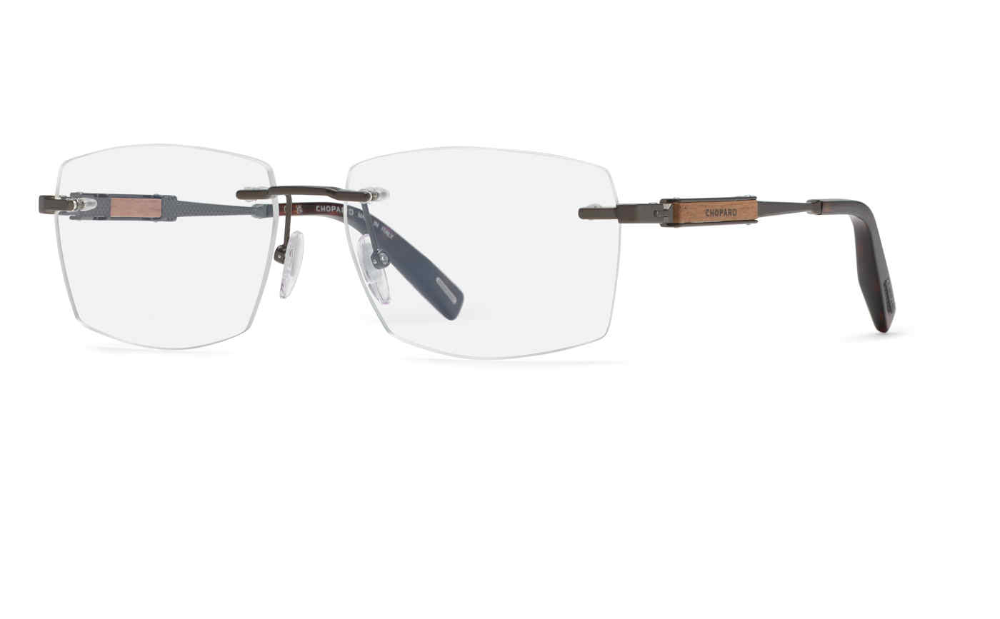 CHOPARD OPTICAL VCHL49 Eyeglasses TOTAL-SHINY-GUN-0568 60mm