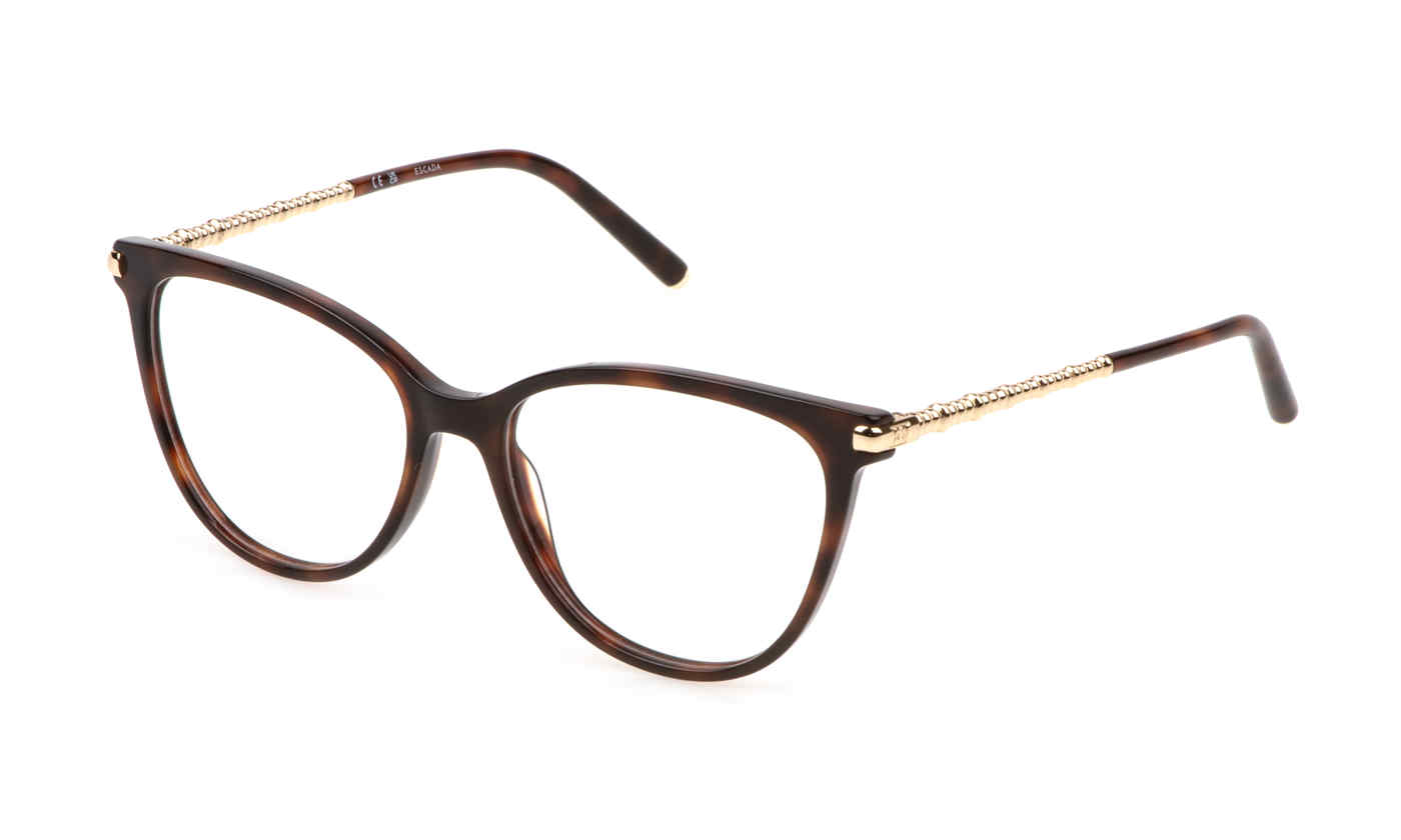 ESCADA OPTICAL VESE42 Eyeglasses SHINY-DARK-HAVANA-0752 54mm