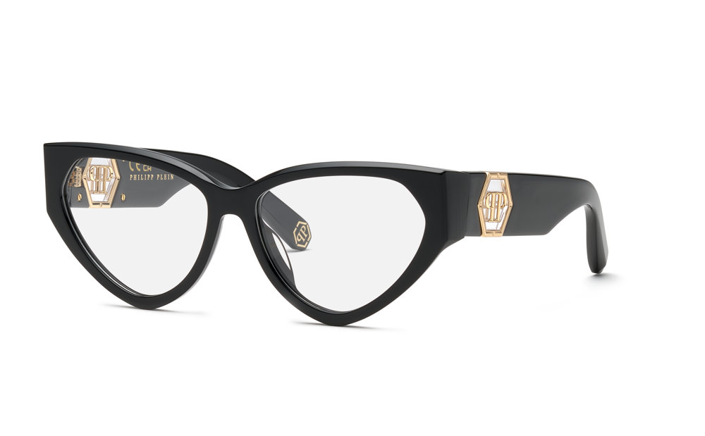 PHILIPP PLEIN OPTICAL VPP163 Eyeglasses SHINY-BLACK-0700 57mm