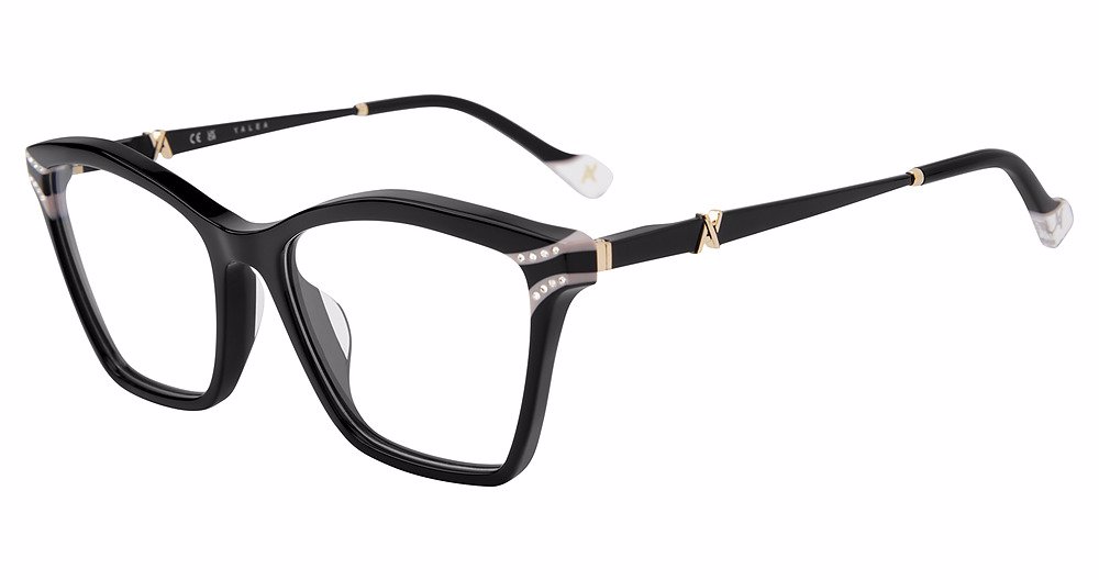YALEA OPTICAL VYA162S Eyeglasses BLACK-700S 54mm